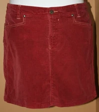Horny Toad Red Corduroy Skirt 10