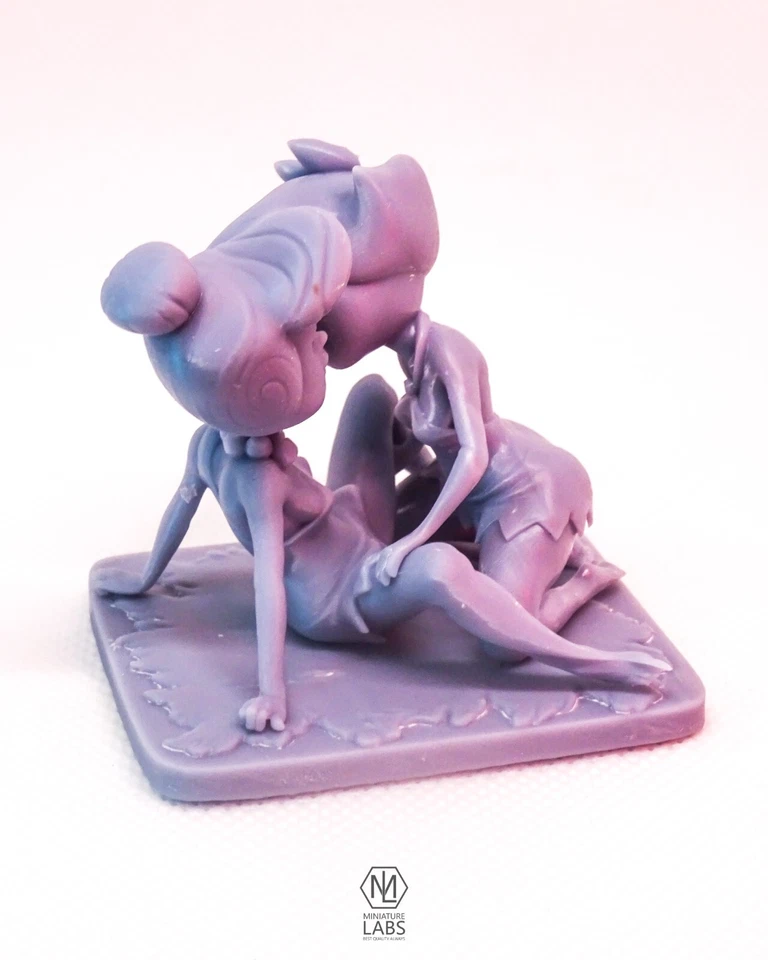 Unpainted Betty Wilma 1/24 55mm 3D Resin Figure Model Kit Sexy Betty Flintstones - Image 4 of 4