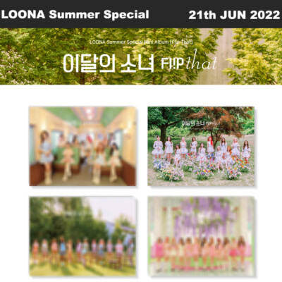 LOONA Flip That Summer Special Mini Album Random CD+Photobook+