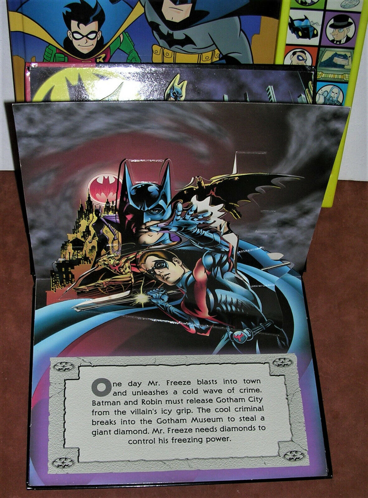 Batman & Robin Movie Pop Up Book & Animated Batman Interactive Book | eBay