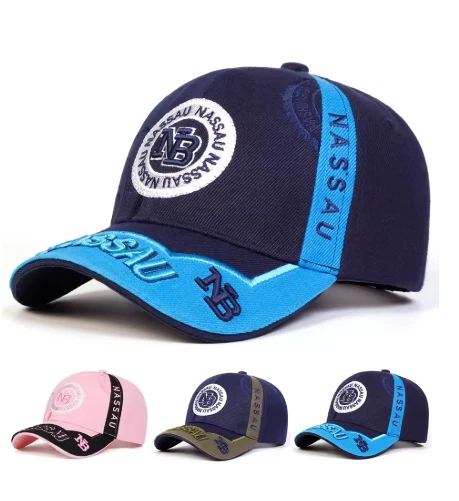 Nassau Embroided Unisex Baseball Cap Outdoor Adjustable Sun Protection