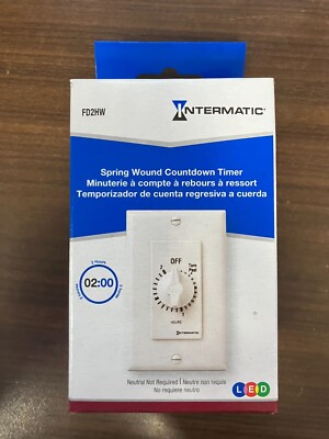 Intermatic Fd2hw Timer, Spring Wound,2 Hr