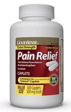 GoodSense Extra Strength Acetaminophen Caplets 500 Mg, 500 Count Ex. Nov 2025