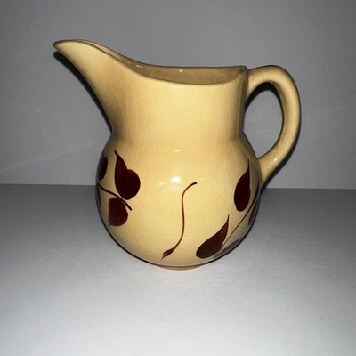 VTG Decorative Watt Pottery Autumn Foliage #15 Small Pitcher creamer syrup READ