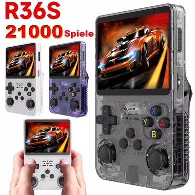 R36S Retro Handheld Konsole, 32GB+128GB, 20.000+ Spiele NEU & OVP Farbauswahl