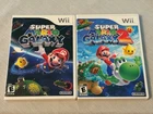 Super Mario Galaxy 1 And 2 Bundle (Nintendo Wii, 2007) Complete w/ Manuals VG