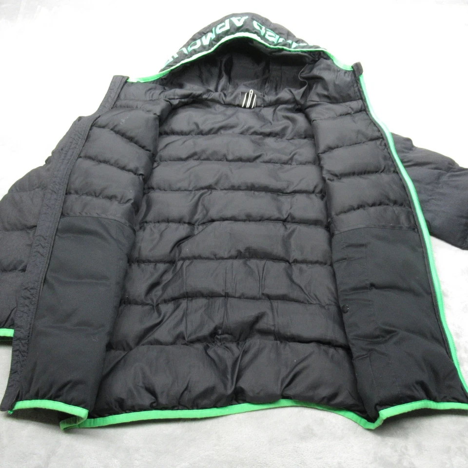 Under Armour Jacket Youth Large Black Hooded Insulated Full Zip Pronto Puffer - Image 3 of 4