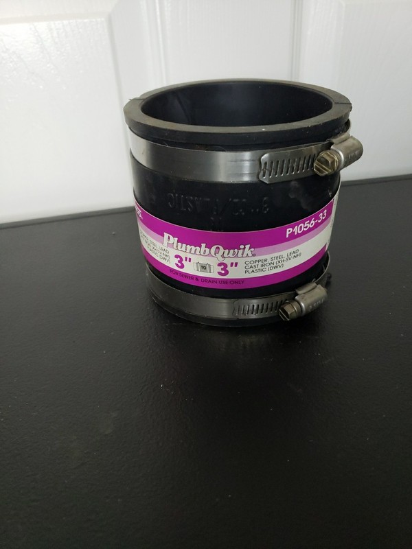 Fernco P1056-33 3-Inch Flexible PVC Coupling