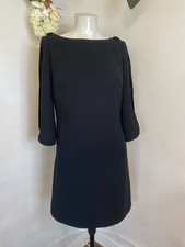 ABS Collection By Allen Schwartz Womens Black 3/4 Sleeve Keyhole Dress Size 2