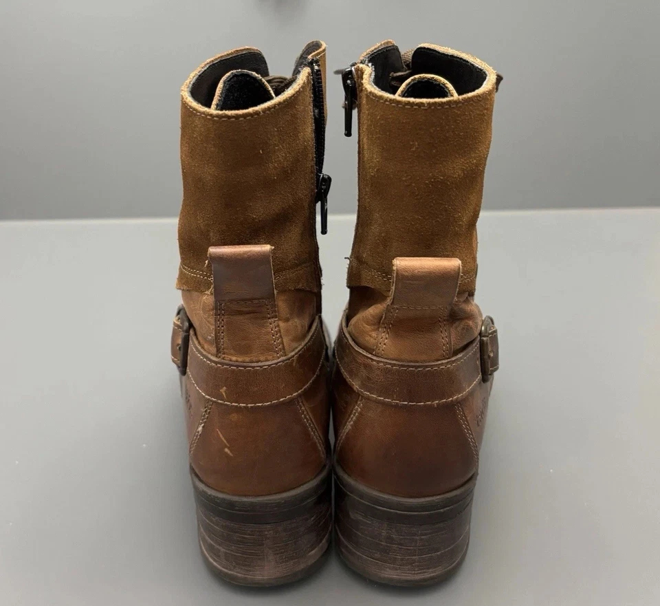 Botas de Combate Taos Crave para Mujer Talla US 9-9.5 EU 40 Marrón Cuero Gamuza Envejecido Foto 4 de 4