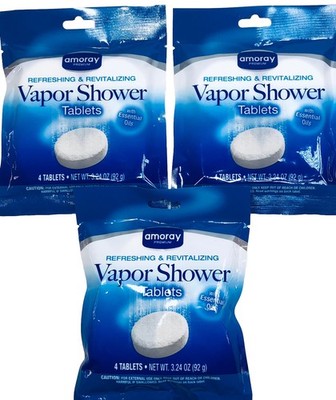 12 Tablets of Personal Care Shower Vapor Tab 3 Pack amoray PREMIUM Essential Oil