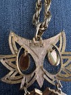 ALAN signed large owl pendant Necklace — photo 2