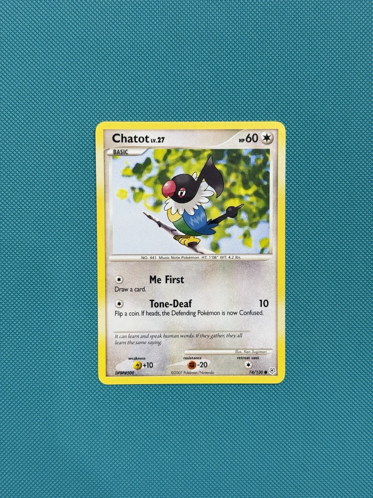 Chatot 74/130 Diamond and Pearl Regular MID ERA POKEMON (LP)