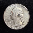 90% Silver - 1964 Washington Quarter  - 08-70