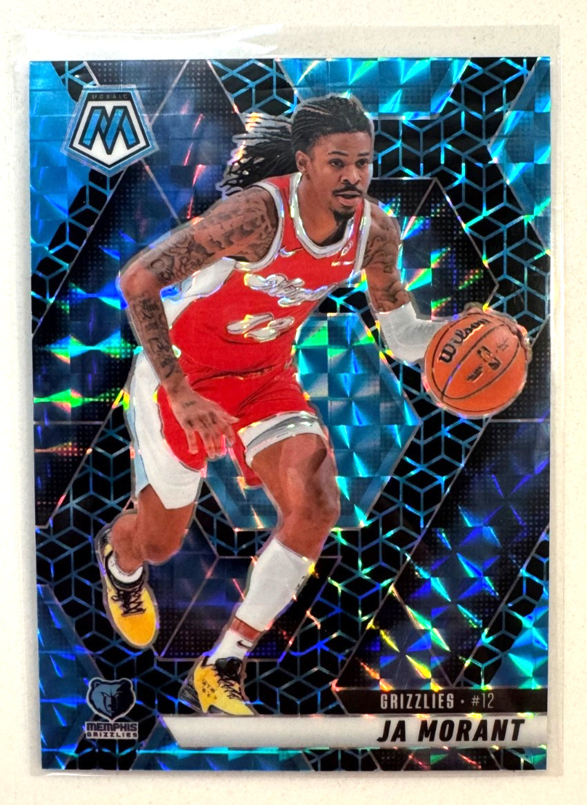 Ja Morant 07/25 Panini Mosaic FOTL 2024-25 Spectris Blue Prizm #195 Grizzlies 