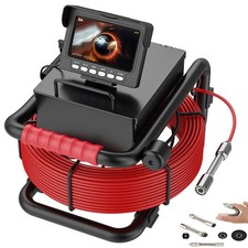 4.3" inch Pipe Drain Inspection Camera, 100FT/30M Sewer Camera with DVR Funct...