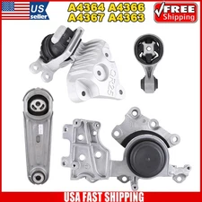 4 Pcs Auto Engine Motor & Transmission Mount Set for Nissan Rogue 2014-2017 2.5L