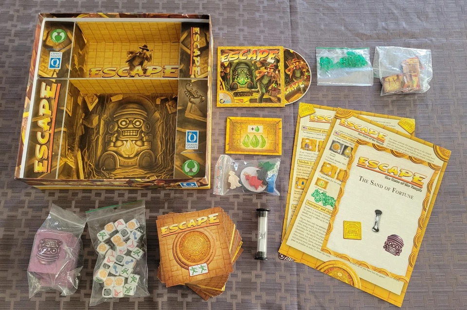 Escape: The Curse of the Temple juego de mesa Kris Ostby Queen Games 2012 usado Foto 3 de 4