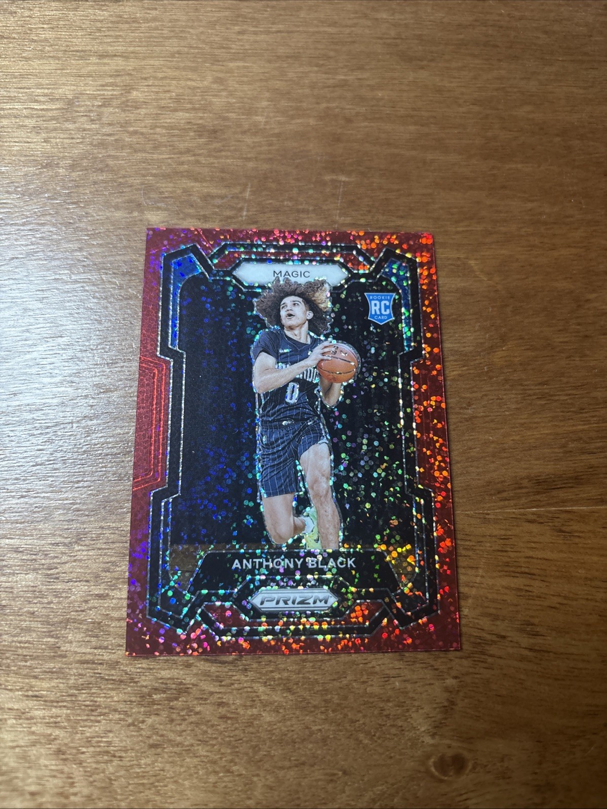 2023-24 Panini Prizm Anthony Black Red Sparkle Prizm RC #170 Rookie ORL Magic
