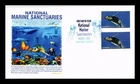 DR JIM STAMPS US COVER NATIONAL MARINE SANCTUARIES IMPERFORATE FDC COMBO