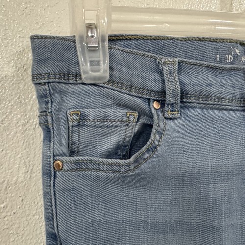 Jordache Jeans Girls 16 Medium Wash Straight Leg Denim Distressed Stain Worn - Picture 5 of 13