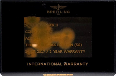 Breitling Super Avenger II Authentic Swiss Watch Certificate Guarantee Warranty