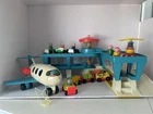 Vtg 1970s Fisher Price Play Family Airport W/accessories #996