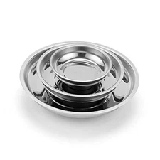  3-Piece Round Magnetic Trays Set, 3" 4" 6", Trays Tool 3",4",6" Round Tray