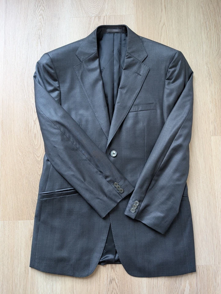 Versace Collection Super 100's Wool Grey Suit Two Button Men's 46 C By ZEGNA - Image 4 of 4