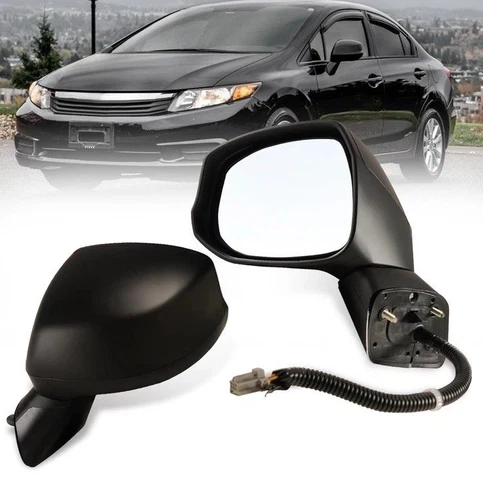 Left Driver side Mirror Fits 2012-2015 Honda Civic with Power Glass