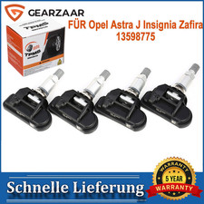 TPMS Sensor Ersatz für Opel Astra J Insignia Zafira C 4 Stück TPMS 433MHZ RDKS