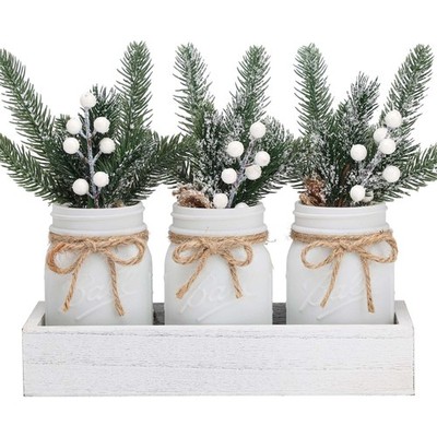 SUPREME LIGHTS ·2017· Christmas Mason Jars, Winter White Mason Jars, Christma...