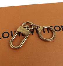 Louis Vuitton Keychain Gold GP 3.1in x 0.6in B Condition