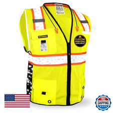 KwikSafety BIG KAHUNA DIGITAL Safety Vest Class 2 ANSI OSHA Reflective High Visi