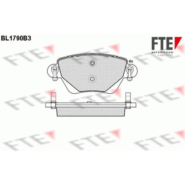 FTE 9010362 Bremsbelagsatz FüR Ford Jaguar Mondeo X Type B4Y B5Y BWY X400-image