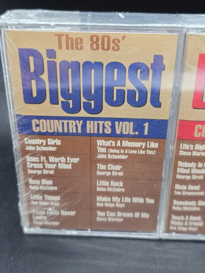 80s Biggest Country Hits Vol 1 2 3 Cassette Tapes Strait Waylon Reba New SEALED - Image 2 of 4