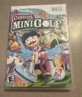 Carnival Games Mini Golf (Nintendo Wii, 2008) CIB Complete in Box w/ Manual