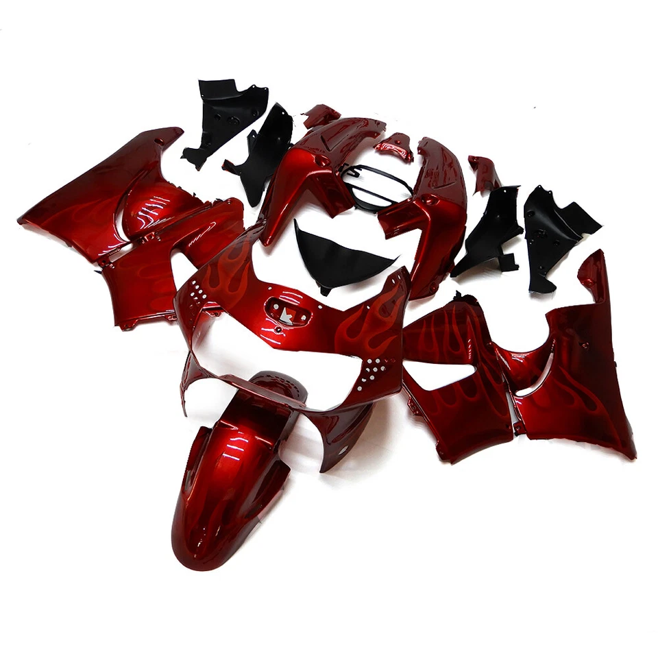 Red Flames Fairings Plastic Kit for Honda CBR 900RR CBR900RR 1998 1999 Bodywork Foto 2 de 4