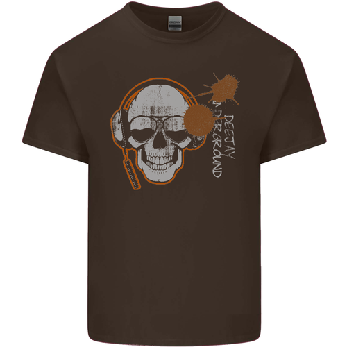 Underground Dj Skull Djing Música Algodón Hombre Camiseta - Imagen 68 de 102