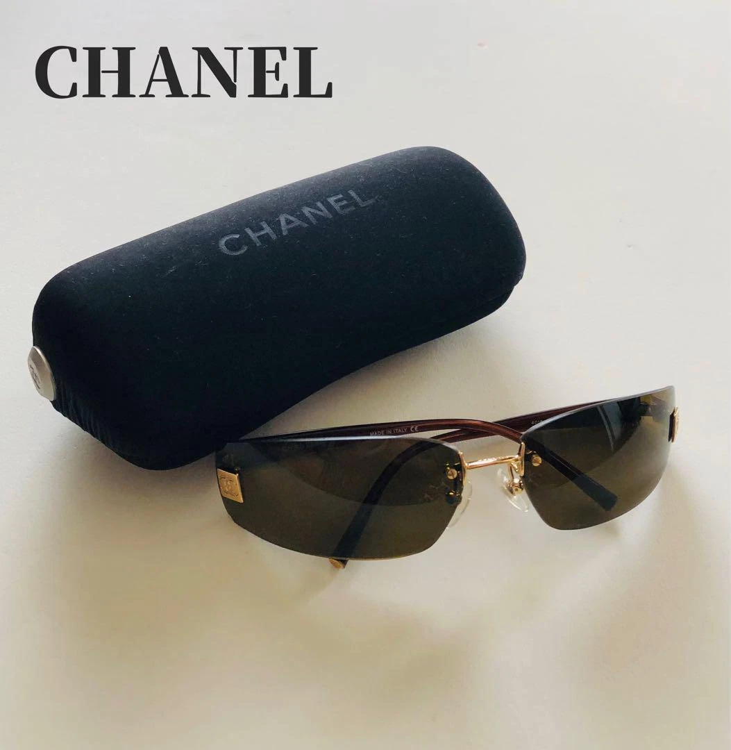 chanel sunglasses square brown