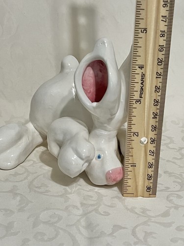 Set Of 3 WCL Art Studio Pottery Funny Bunny Ceramic Figurines With Story Book. - Picture 5 of 22