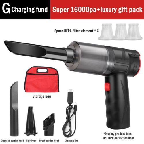 16000Pa Kabelloser Handstaubsauger Staubsauger Nass &Trocken Akku Für Auto MJ - Bild 12 von 12