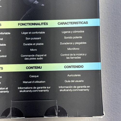 NEW Skullcandy Riff Wired On Ear Headphones with Mic Black - Picture 11 of 17