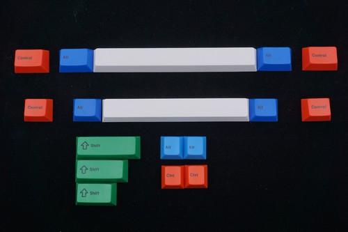 GMK doubleshot keycaps RGB mod set and spacebars