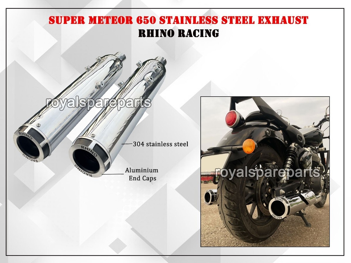RHINO RACING super meteor650用マフラー　中古 RHINO RACING super meteor650用マフラー 中古