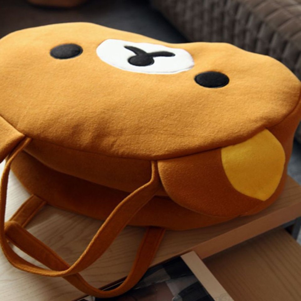 Yellow Round Tote Large Capacity Shoulder Bags Durable Shopping Bag eBay