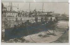WWI American torpedo boat S.S. Du Pont TB-7; photo postcard RPPC 