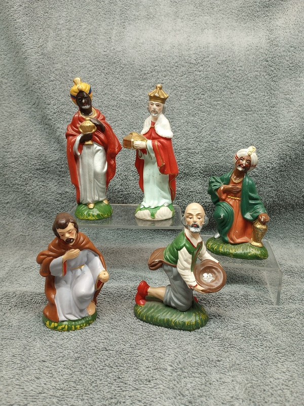 Vintage Ceramic FW Woolworth Co Nativity Figurines Made In Japan REPAIR