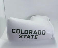 Colorado State University Rams NCAA Blade Putter Cover White Magnetic Closure