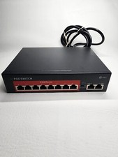AI Poe Switch (8 POE Ports +2 Uplink), 802.3Af/At Poe+ 100Mbps